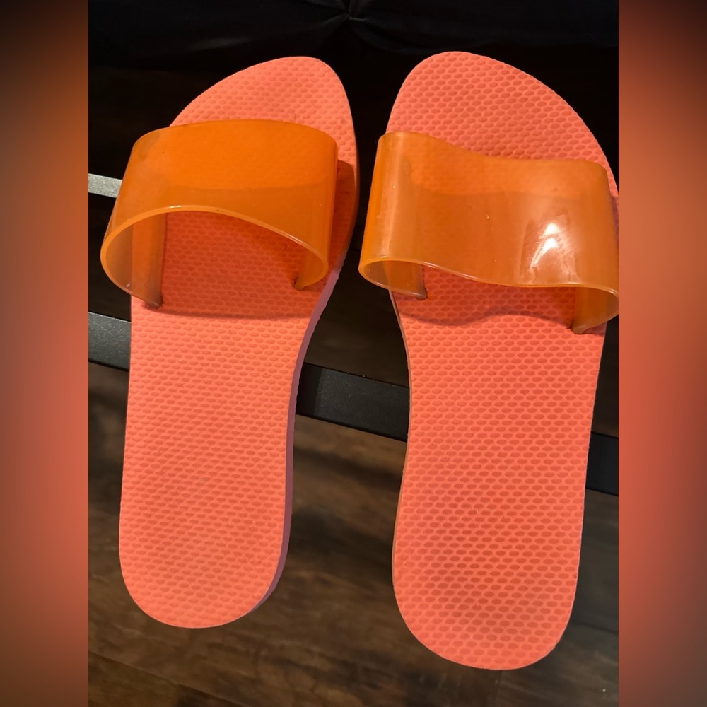 Regular orange sandals